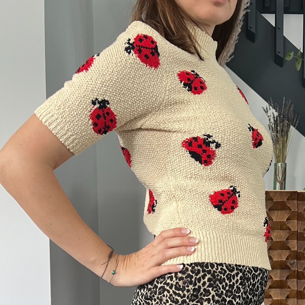 Maeve Puff-Sleeved Sweater Tee